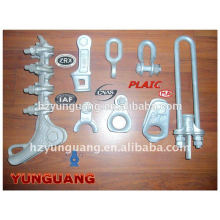 power overhead line fitting hot-dip galvanized ACSR clamp electric pole suspension line hardware accessories